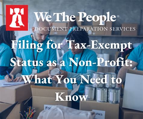 Filing For Tax Exempt Status As A Non Profit What You Need To Know