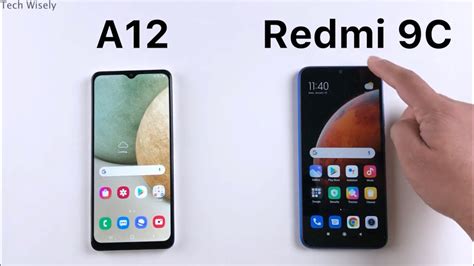 SAMSUNG A12 Vs Redmi 9C Speed Test YouTube