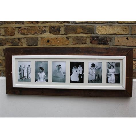 Reclaimed Wooden Multi Aperture Photo Frame Möa Design