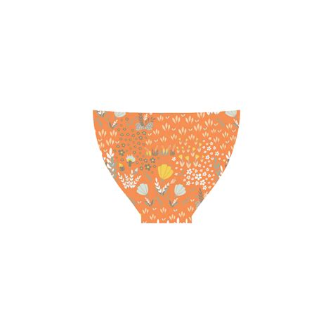 Cute Girly Vintage Fashion Flower Art Custom Bikini Swimsuit ID D689604