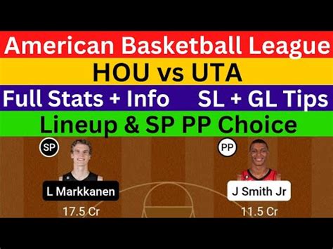 Hou Vs Uta Hou Vs Uta Dream Prediction Hou Vs Uta Dream Team