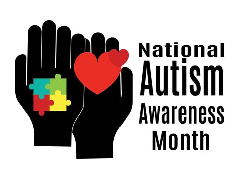 National Autism Awareness Month Idea For A Horizontal Poster Banner