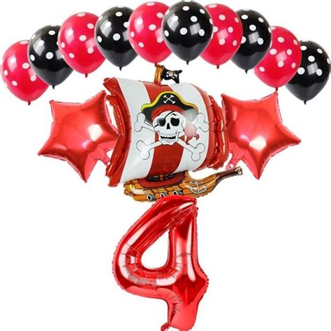 Pirate Ballon 4 Ans Anniversaire Garçon Bateau Pirate Ballon