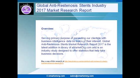 Research And Market Anti Restenosis Stents Market Outlook 2017 2022