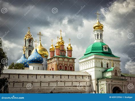 Trinity Lavra Of St Sergius In Sergiyev Posad Near Moscow Stock Photo