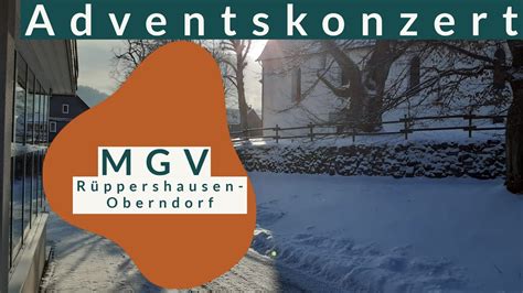 Virtuelles Adventskonzert Des Mgv Oberndorf R Ppershausen Youtube