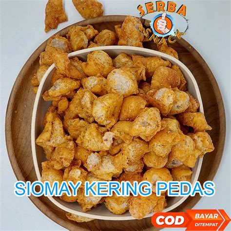 Jual SNACK MAKANAN RINGAN Siomay Kering Bumbu PEDAS 250gr CAMILAN