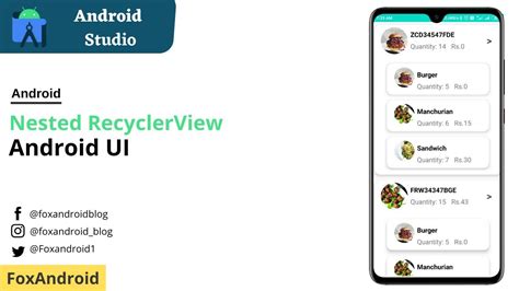 Nested Recylerview In Android Studio Nested Recylerview Android