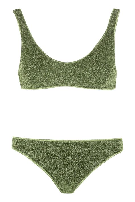 Oseree Lumière Sporty Bra Bikini Green Editorialist