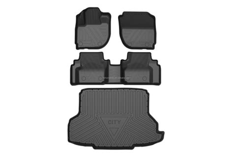 Floor Mats Fit For Honda Brio Models Tpe Car Mat 1st And 2nd Row Set