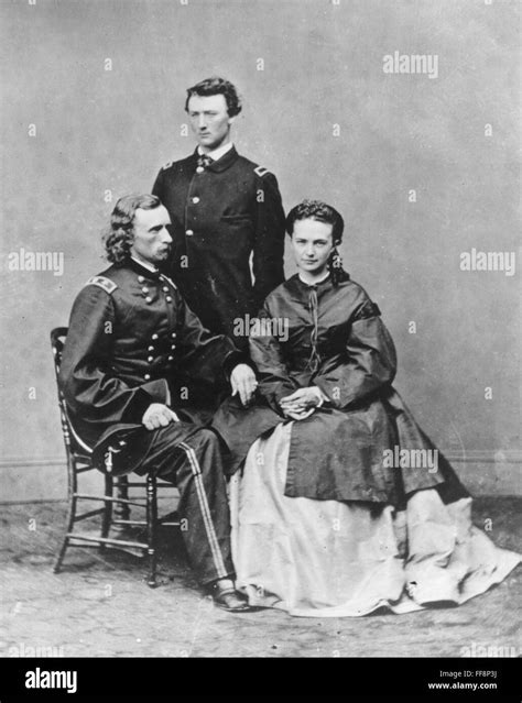 George Armstrong Custer N 1839 1876 American Army Officer Custer Seated Wearing The Uniform