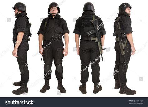 Armed Man Nato Uniform L85 Rifle Stock Photo 40964191 | Shutterstock