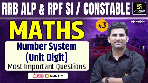 Rrb Alp Rpf Si Constable Math Number System Divisibility