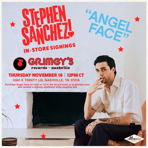 Stephen Sanchez Angel Face Album In-Store Signing — Grimey's New ...