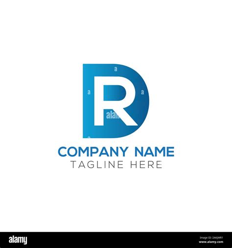 Initial Dr Letter Logo With Creative Modern Business Typography Vector