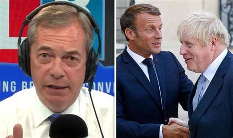 Brexit News Farage Dissects Boris And Macrons Speeches Uk News