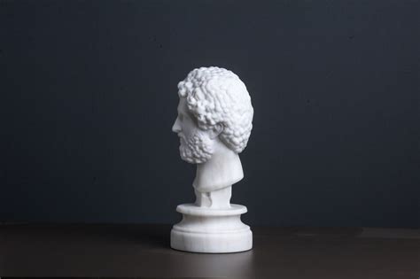 Carved Marble Bust Of Marcus Aurelius Marble Statue Figurine Etsy