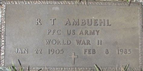 Romey Theodore Ambuehl 1905 1985 Find A Grave Memorial