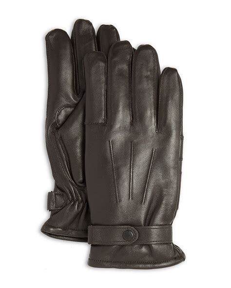 Barbour Burnished Leather Thinsulate Gloves Bloomingdales