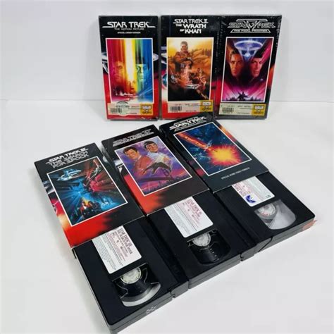 STAR TREK MOVIE Collection 6 VHS Film Tapes Box Set 1993 No Box £27.65 ...