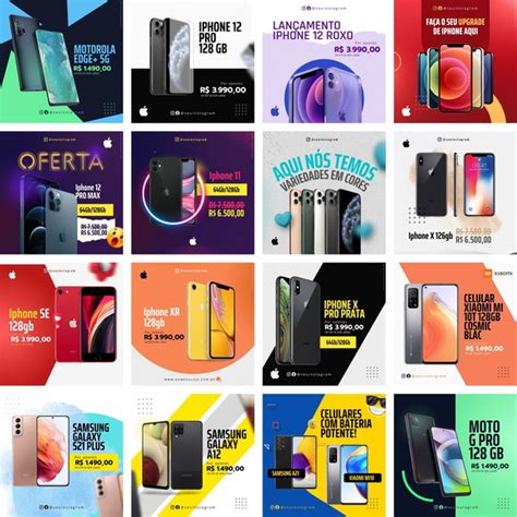 40 Artes Para Loja De Celular Pack Editável Canva Elo7