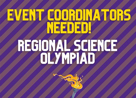 Event Coordinators Needed for 2023 Regional Science Olympiad 02/11/2023 ...