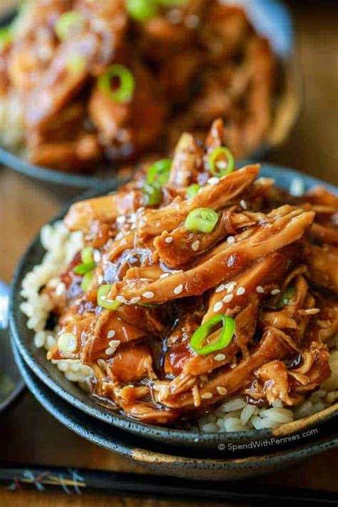 Slow Cooker Honey Garlic Chicken Spend With Pennies