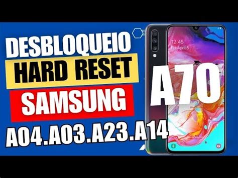 Desbloqueio da Senha Padrão do Samsung A70 A24 A01 A02 Tutorial