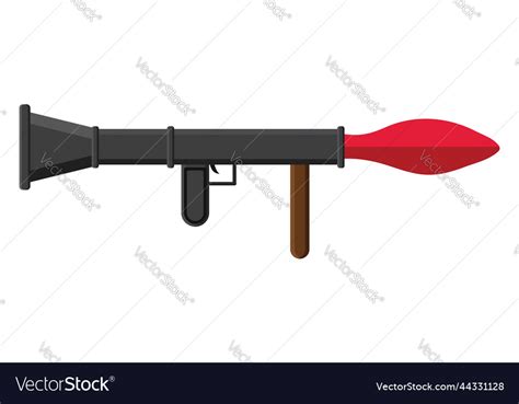 Rocket launcher on a white background Royalty Free Vector