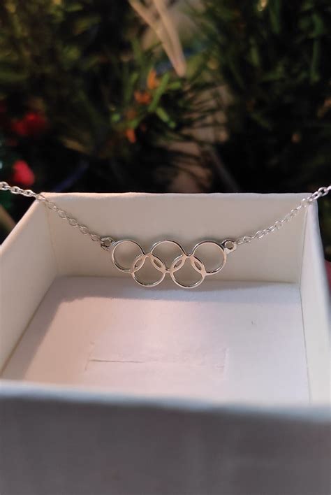 Olympic Rings Necklace Olympic Necklace Sport Necklace Sport Etsy