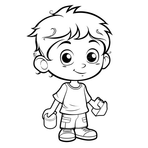 White Black Clipart Dog Walking Pages Clip Man Chore Chores Kids
