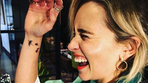 Emilia Clarke reveals amazing Game of Thrones tattoo – but does it ...