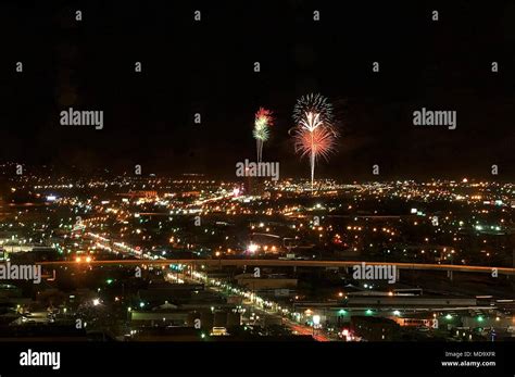 Fourth Of July Fireworks In Reno Nevada Stock Photo Alamy