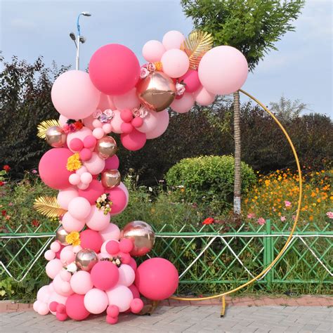 Bubblebean Romantic Pink Garland Balloon Kit Gocart