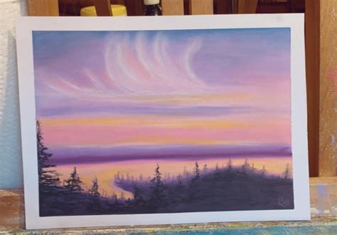 Another Oil Pastel sunset 🌲🌅🌲 : r/Oilpastel