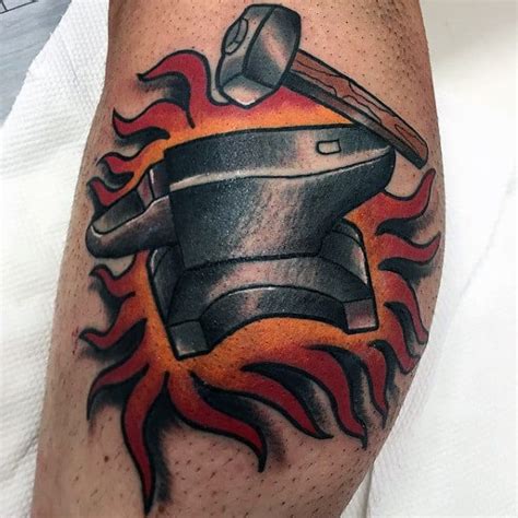 Traditional Anvil Tattoo