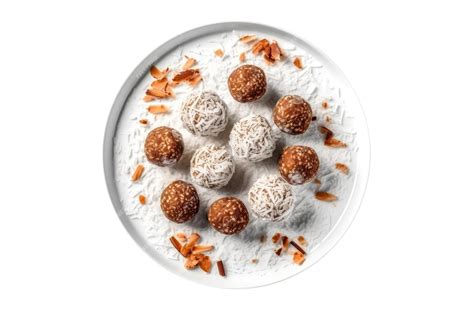 Premium AI Image | Coconut And Date Truffles Moroccan Cuisine