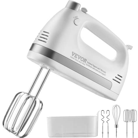 VEVOR Electric Hand Mixer, 5-Speed, 250 Watt Portable Electric Handheld