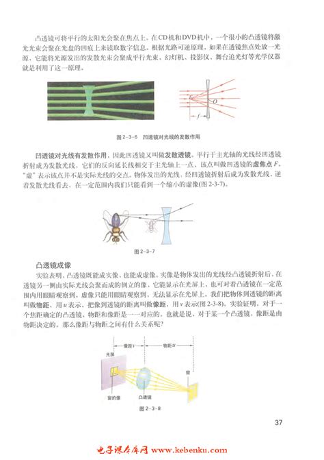 3 透镜成像 2 课文 沪教版八年级物理上册课本书 好学电子课本网