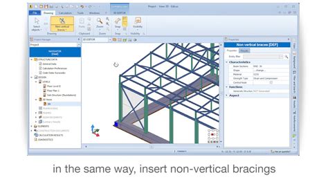 Edilus Tutorial Inserting Steel Bracings Acca Software Youtube