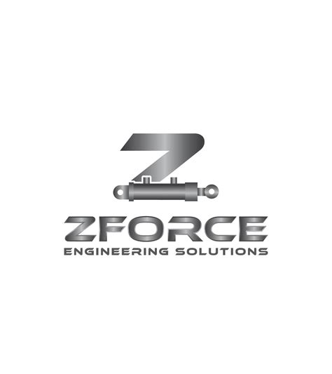 Elegant Playful Hydraulic Logo Design For Zforce Engineering