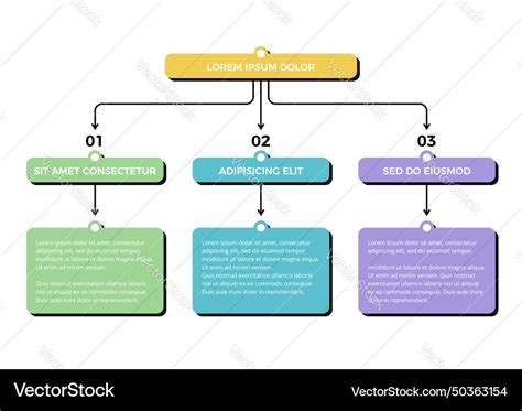 Flowchart With Elements Royalty Free Vector Image