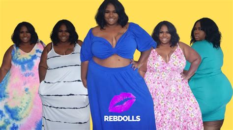 Rebdolls Plus Size Dresses Sizes 1x 5x Try On Haul Curvy Plus