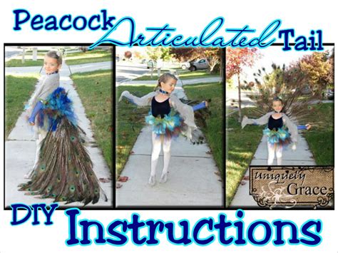 DIY Peacock Articulated Tail Costume Instructions Child or Adult CONTEST WINNER First Place, Wow ...