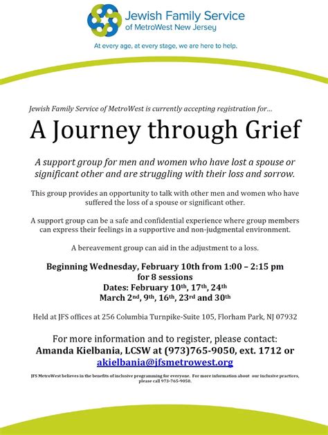 Journey Through Grief: Support For Loss of A Spouse | Livingston, NJ Patch