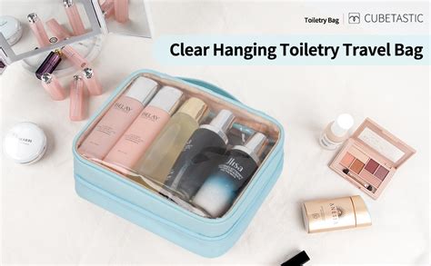 Amazon Cubetastic Clear Travel Toiletry Bag With Hanging