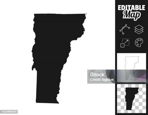 Vermont Maps For Design Easily Editable Stock Illustration Download