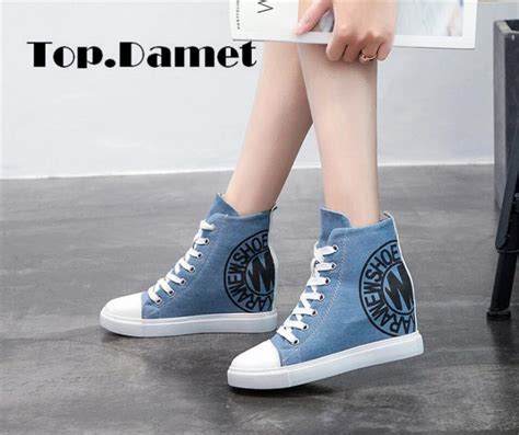 Top Damet Women Sneakers Spring Autumn Casual Breathable Increased