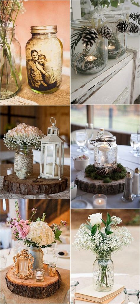 18 Gorgeous Mason Jars Wedding Centerpiece Ideas For Your Big Day