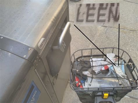 Agh! It stinks! - just another bicycle basket of trash plicykled from